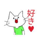 センスのないTシャツの猫（個別スタンプ：23）