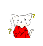 Decanting cat red（個別スタンプ：9）