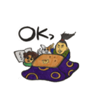 Cat Ayu and something for 6 people and？（個別スタンプ：4）