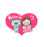 とも＆シュシュ あいさつ 日本語（個別スタンプ：5）