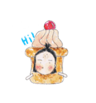 Acne Girl and Her Sweet（個別スタンプ：1）