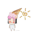Acne Girl and Her Sweet（個別スタンプ：4）