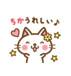 ＊ちか＊のお名前ねこスタンプ（個別スタンプ：28）