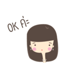 3 Cute girl（個別スタンプ：3）
