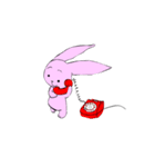Lari The Pink Bunny（個別スタンプ：6）