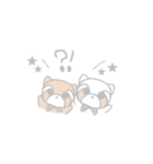 パステルカラーなふわふわレッサーパンダ☆（個別スタンプ：18）