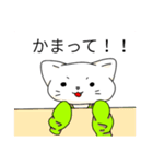 Cicada green cat（個別スタンプ：4）