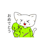 Cicada green cat（個別スタンプ：12）