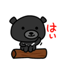 台湾かわいい黒いクマ（個別スタンプ：20）