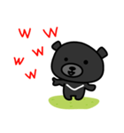 台湾かわいい黒いクマ（個別スタンプ：26）