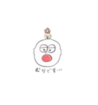 頭からお花が咲いてるスタンプ（個別スタンプ：6）