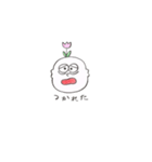 頭からお花が咲いてるスタンプ（個別スタンプ：11）