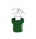 シンプルなイカのスタンプ（個別スタンプ：2）