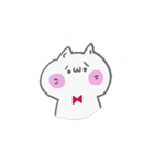 真っ白な子猫 なっつ（個別スタンプ：1）