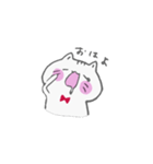 真っ白な子猫 なっつ（個別スタンプ：13）