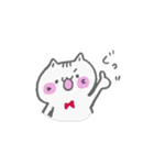 真っ白な子猫 なっつ（個別スタンプ：14）
