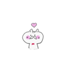 真っ白な子猫 なっつ（個別スタンプ：17）