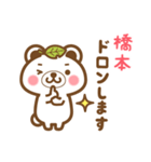 ＊橋本＊さんの名字くまスタンプ（個別スタンプ：39）