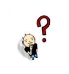 無表情な男の子のスタンプ（個別スタンプ：7）