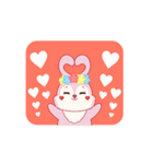 はなウサギ（個別スタンプ：10）