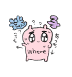 ピンクちゃんスタンプ（個別スタンプ：22）