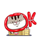Ami-太った猫 可愛い（個別スタンプ：36）