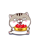 Ami-太った猫 可愛い 2（個別スタンプ：38）