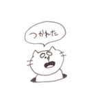 ふとまゆねこ（個別スタンプ：10）