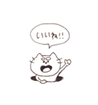 ふとまゆねこ（個別スタンプ：15）