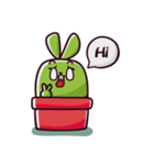 Green Rabbit Corky（個別スタンプ：1）