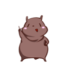 fat fat brown bear（個別スタンプ：3）