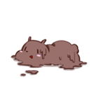 fat fat brown bear（個別スタンプ：7）