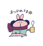 さむがりウサギのさむ（個別スタンプ：3）