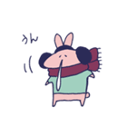 さむがりウサギのさむ（個別スタンプ：24）