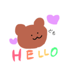 お気楽くまさん（個別スタンプ：1）