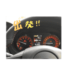 青いくるまと、そのお友達のスタンプ（個別スタンプ：14）