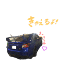 青いくるまと、そのお友達のスタンプ（個別スタンプ：15）