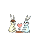Ammieka bunny love story Animation 2（個別スタンプ：1）