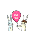 Ammieka bunny love story Animation 2（個別スタンプ：9）