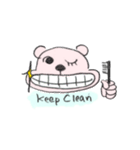 のんびりほっこりクマさん（個別スタンプ：3）