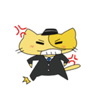 Gentleman Cat Stickers（個別スタンプ：3）