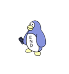ペンギンのENDスタンプ（個別スタンプ：1）