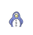 ペンギンのENDスタンプ（個別スタンプ：7）