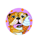 happy Bulldog（個別スタンプ：5）