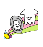日常で使えるイカとタイヤのスタンプ2（個別スタンプ：7）