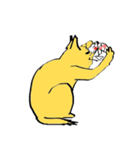 きつね色のねこ（個別スタンプ：4）