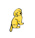 のんびりゴールデンレトリバー（個別スタンプ：4）