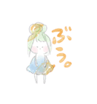 水彩系女子 ver2.0（個別スタンプ：1）
