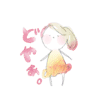 水彩系女子 ver2.0（個別スタンプ：6）