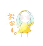 水彩系女子 ver2.0（個別スタンプ：8）